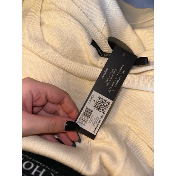 Women’s Natural Cream Daisy Fuentes Soft Touch Long Sleeve Sweater 🤍 - Picture 16 of 16